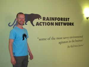A l'office du Rainforest Action Network