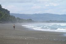 Sur la plage immense du Corcovado, Costa Rica
