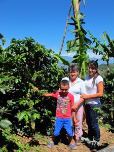 Famille de caféiculteurs à El Brillante